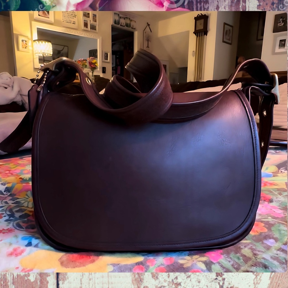 COACH VINTAGE PATRICIA’S LEGACY BROWN CROSSBODY BAG 9951 - Picture 5 of 17